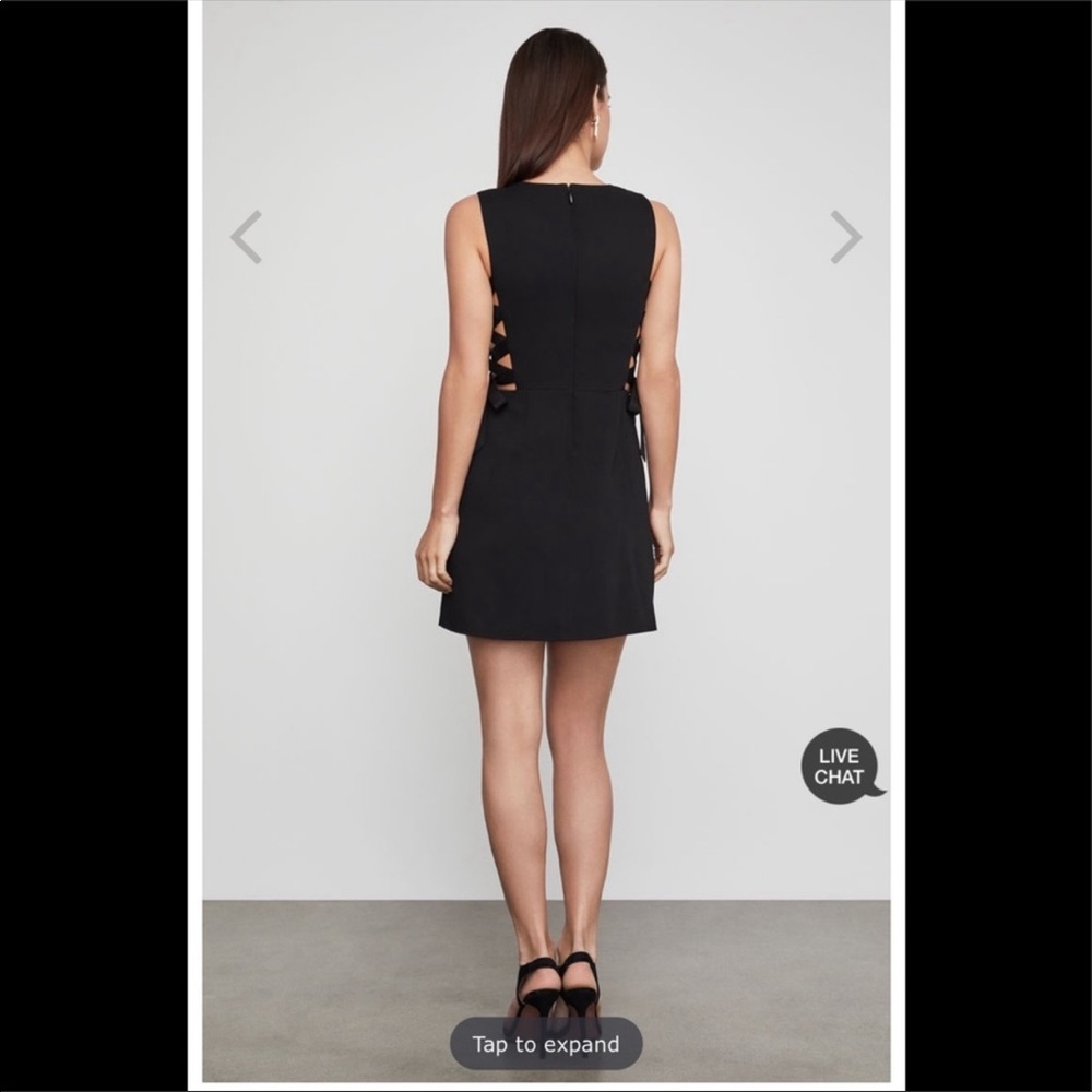 BCBG kaylie V neck dress with lace up sides. SZ 0 - Picture 3 of 4